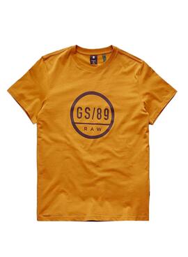T-Shirt G-Star Graphic Mostaza für Herren