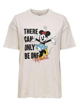 T-Shirt Only Disney Life Übergröße Minnie Weiss