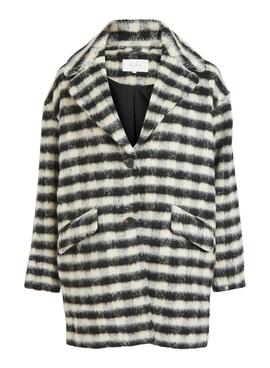 Mantel Vila Alissi Check Jacket Schwarz Für Damen