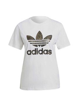 T-Shirt Adidas Bedruckt Weiss für Damen