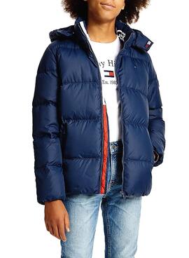 Jacke Tommy Hilfiger Essential Down Blau Junge