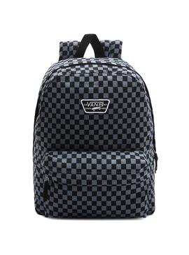 Vans realm on sale black canvas backpack