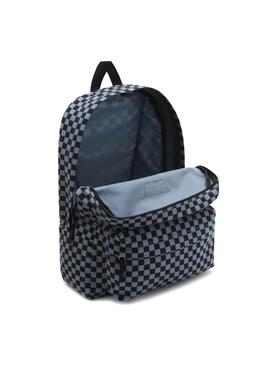 Rucksack Vans Realm Canvas Kariert Blau Unisex