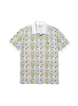 Polo Lacoste Peanuts Viñetas Snoopy Herren