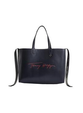 Handtasche Tommy Hilfiger Iconic Tote Marineblau für Damen