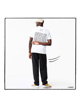 T-Shirt Lacoste Peanuts Weiss Snoopy Herren