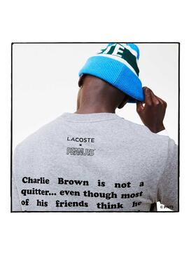 T-Shirt Lacoste Peanuts Grau Snoopy für Herren