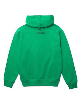 Sweatshirt Lacoste Peanuts Grün Snoopy Herren