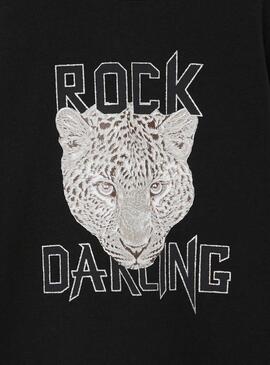 T-Shirt Name It Onethea Schwarz Rock für Mädchen