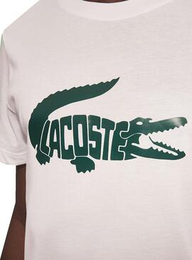 T-Shirt Lacoste Novak Djokovic Weiss für Herren