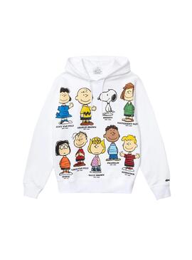 Sweatshirt Lacoste Peanuts Weiss Damen und Herren