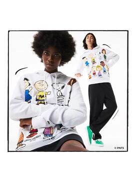 Sweatshirt Lacoste Peanuts Weiss Damen und Herren