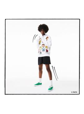Sweatshirt Lacoste Peanuts Weiss Damen und Herren