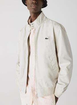 Jacke Lacoste Water Resistant Beige für Herren