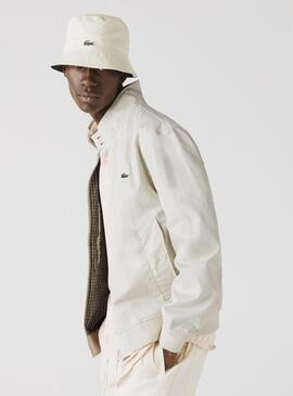 Jacke Lacoste Water Resistant Beige für Herren