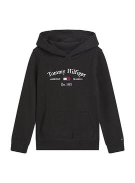 Sweatshirt Tommy Hilfiger Artwork Schwarz für Mädchen