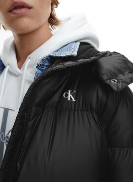 Mantel Calvin Klein Jeans Shiny Schwarz für Damen