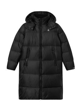 Mantel Calvin Klein Jeans Shiny Schwarz für Damen