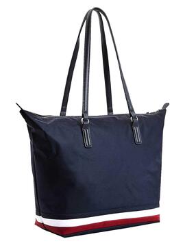 Handtasche Tommy Hilfiger Poppy Tote Corp Marineblau Damen