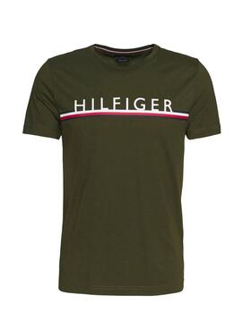 T-Shirt Tommy Hilfiger Corp Stripe Grün Herren