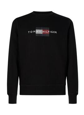 Sweatshirt Tommy Hilfiger Lines Crewn Schwarz Herren