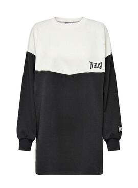Kleid Only Everlast Colorblock Schwarz Beige Damen