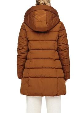 Jacke Only Newlina Puffer Braun für Damen