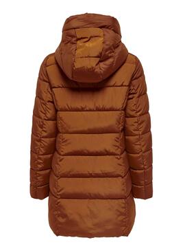 Jacke Only Newlina Puffer Braun für Damen