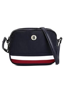 Handtasche Tommy Hilfiger Poppy Crossover Marineblau Damen