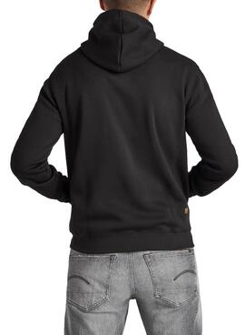 Sweatshirt G-Star Premium Core Reißverschluss Schwarz für Herren