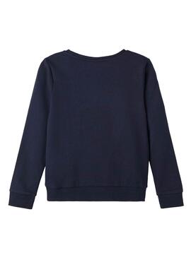 Sweatshirt Name It Vismas Weihnachten Marineblau für Mädchen