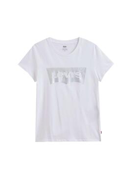 T-Shirt Levis The Perfekter Rainbow Weiss Damen