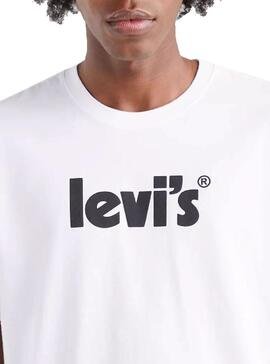 T-Shirt Levis Relaxed Fit Poster Weiss Herren