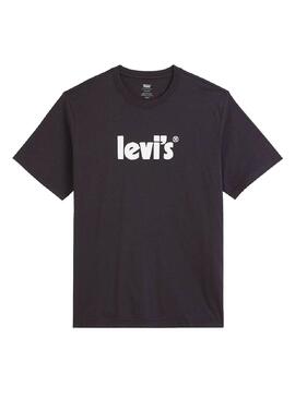 T-Shirt Levis Relaxed Fit Poster Schwarz Herren