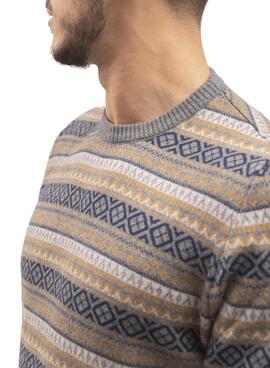 Pullover Klout Geometrisch Grau für Herren
