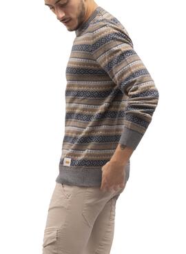Pullover Klout Geometrisch Grau für Herren