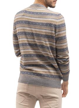 Pullover Klout Geometrisch Grau für Herren