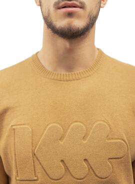 Pullover Klout Relief Beige für Herren