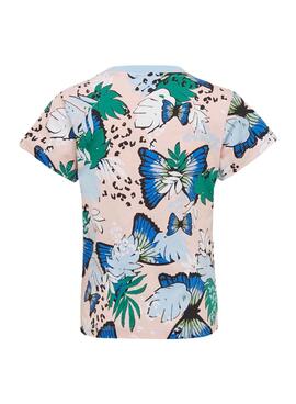 T-Shirt Adidas Tier Blumendruck für Mädchen