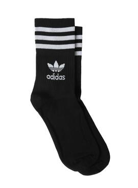 Pack 5 Socken Adidas Mid Cut Schwarz für Junges