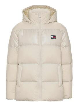 Daunenjacke Tommy Jeans Tonal Beige für Damen