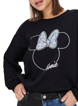 Sweatshirt Only Disney Schwarz für Damen