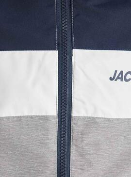 Jacke Jack & Jones Jerush Grau und Blau Junge
