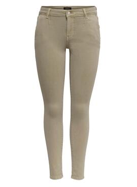 Hose Only Blush Chino Skinny Baun Damen