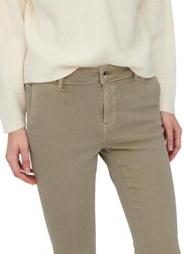 Hose Only Blush Chino Skinny Baun Damen