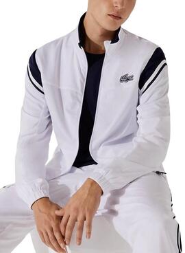 Trainingsanzug Lacoste Sport Weiss Contrastes Herren