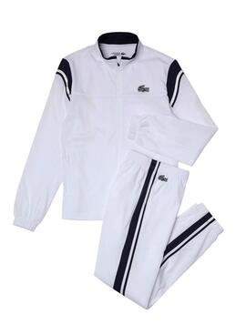 Trainingsanzug Lacoste Sport Weiss Contrastes Herren