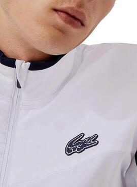 Trainingsanzug Lacoste Sport Weiss Contrastes Herren