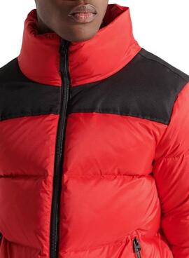 Jacke Superdry SportStyle Code Plumón Rot