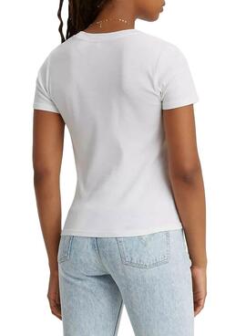T-Shirt Levis Rib Baby Weiss für Damen